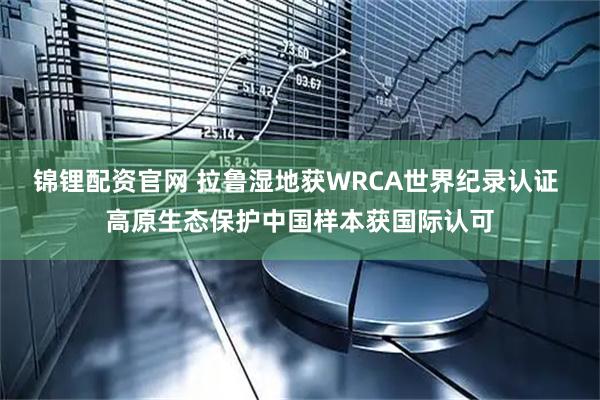 锦锂配资官网 拉鲁湿地获WRCA世界纪录认证 高原生态保护中国样本获国际认可